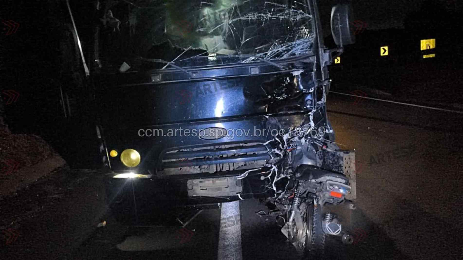  O motociclista não resistiu aos ferimentos e veio a óbito