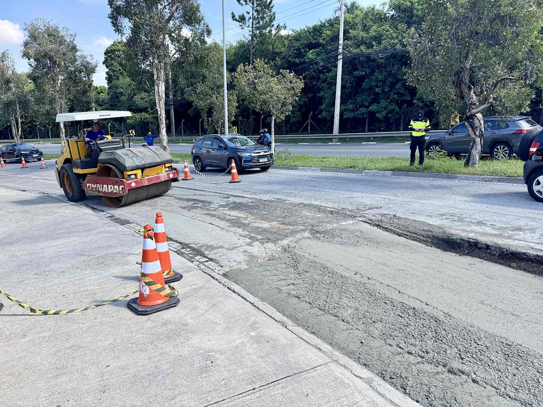 Recapeamento começou na sexta e deve durar 30 dias
