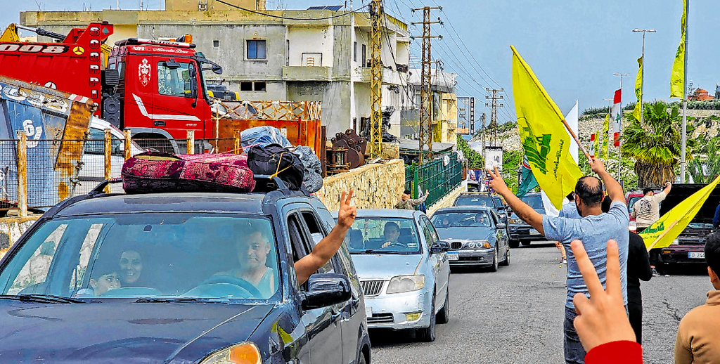 Com fim dos bombardeios, famílias iniciaram volta para suas casas no sul do Líbano 