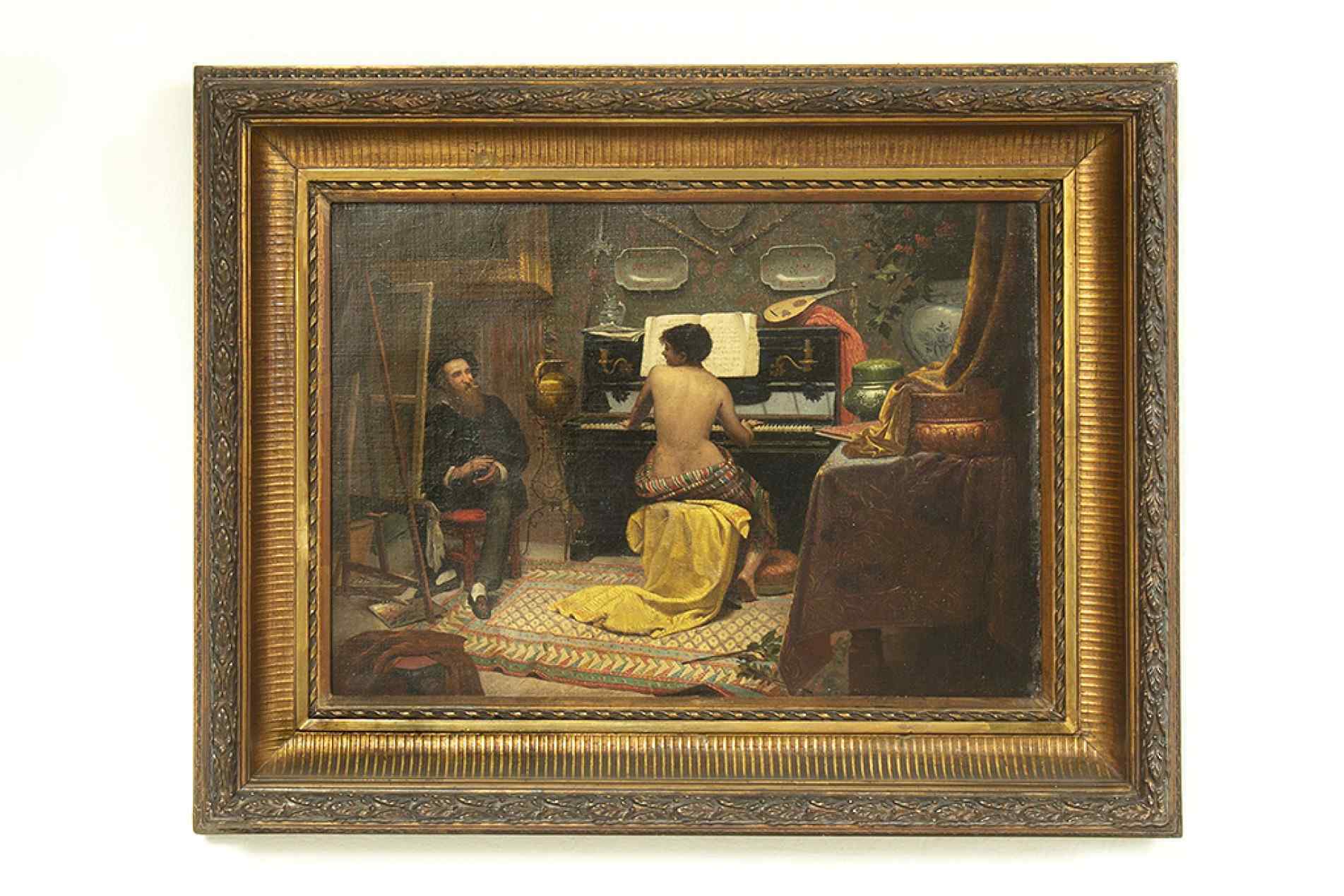 Neste sábado, museu expõe ao público a obra original ‘Estudo do Descanso da Modelo’, pertencente à sua coleção
