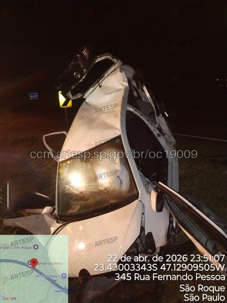  Uma das vítimas morreu no local