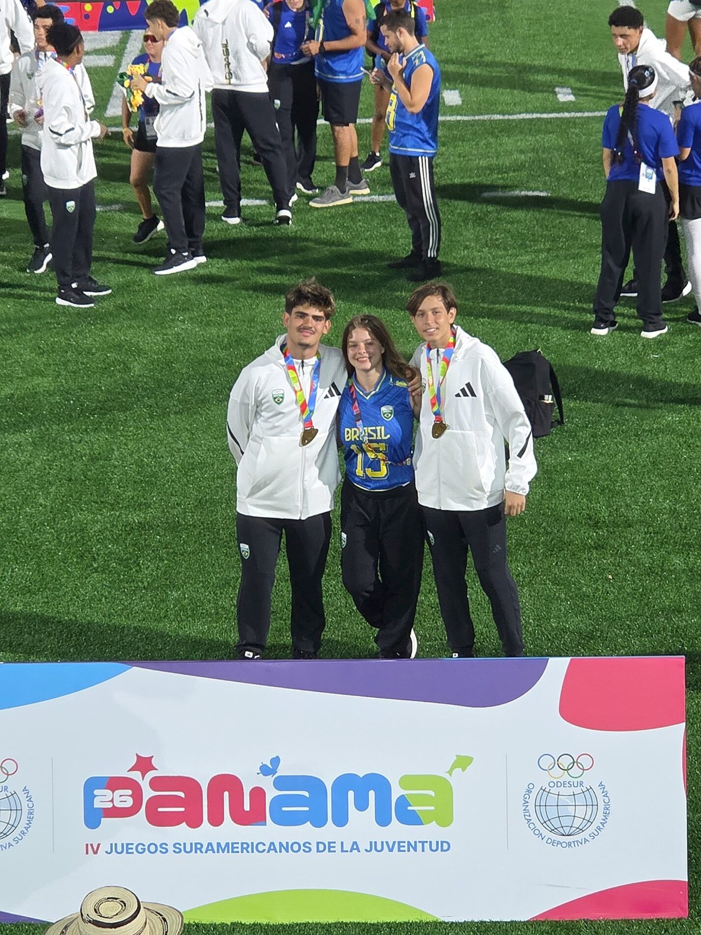 Pedro Barletta, Manuela e Pedro Henrique: modalidade estreia nas Olimpíadas de Los Angeles 2028
