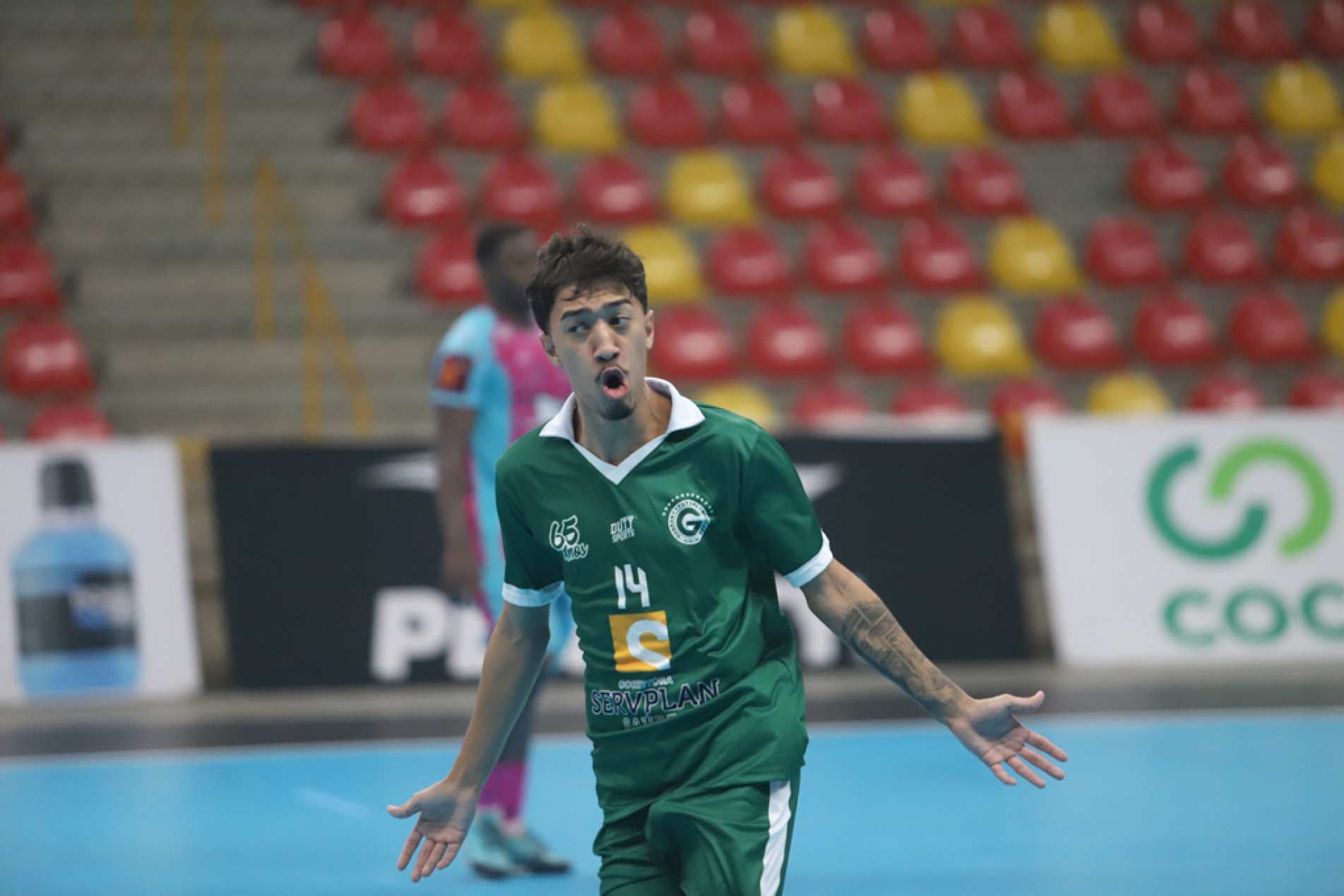 Jogador do Guarany comemora gol: novo compromisso do time é quarta-feira diante do Treze