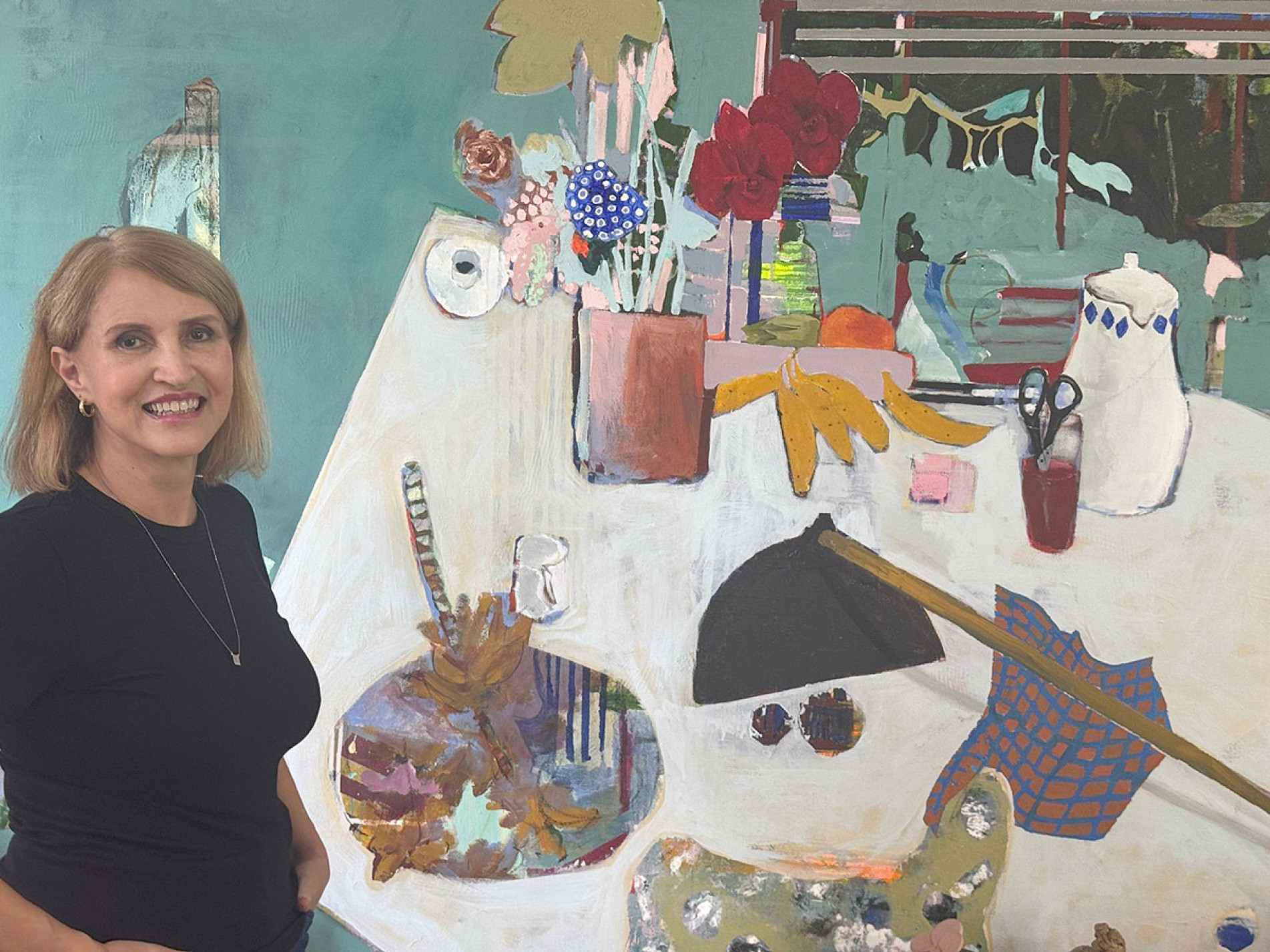 ‘A pintura, para mim, é um campo de estudo’, afirma a sorocabana que participou, 
pela terceira vez, do evento no Parque do Ibirapuera
