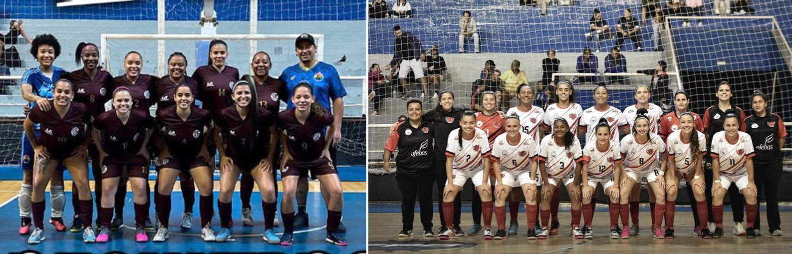 New Castle (à esquerda) chega à decisão com apenas um gol sofrido, enquanto o Passe Certo tomou dois: bola rola às 20h
