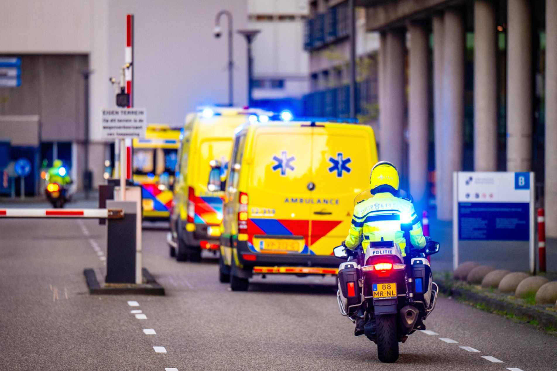 Pacientes foram levados a hospital em Leiden
