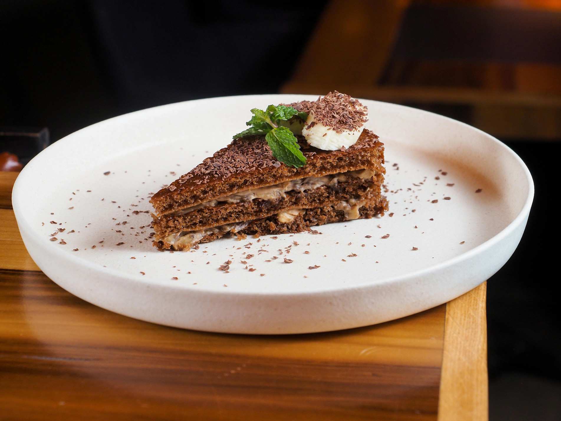 pedaço de bolo de chocolate 
