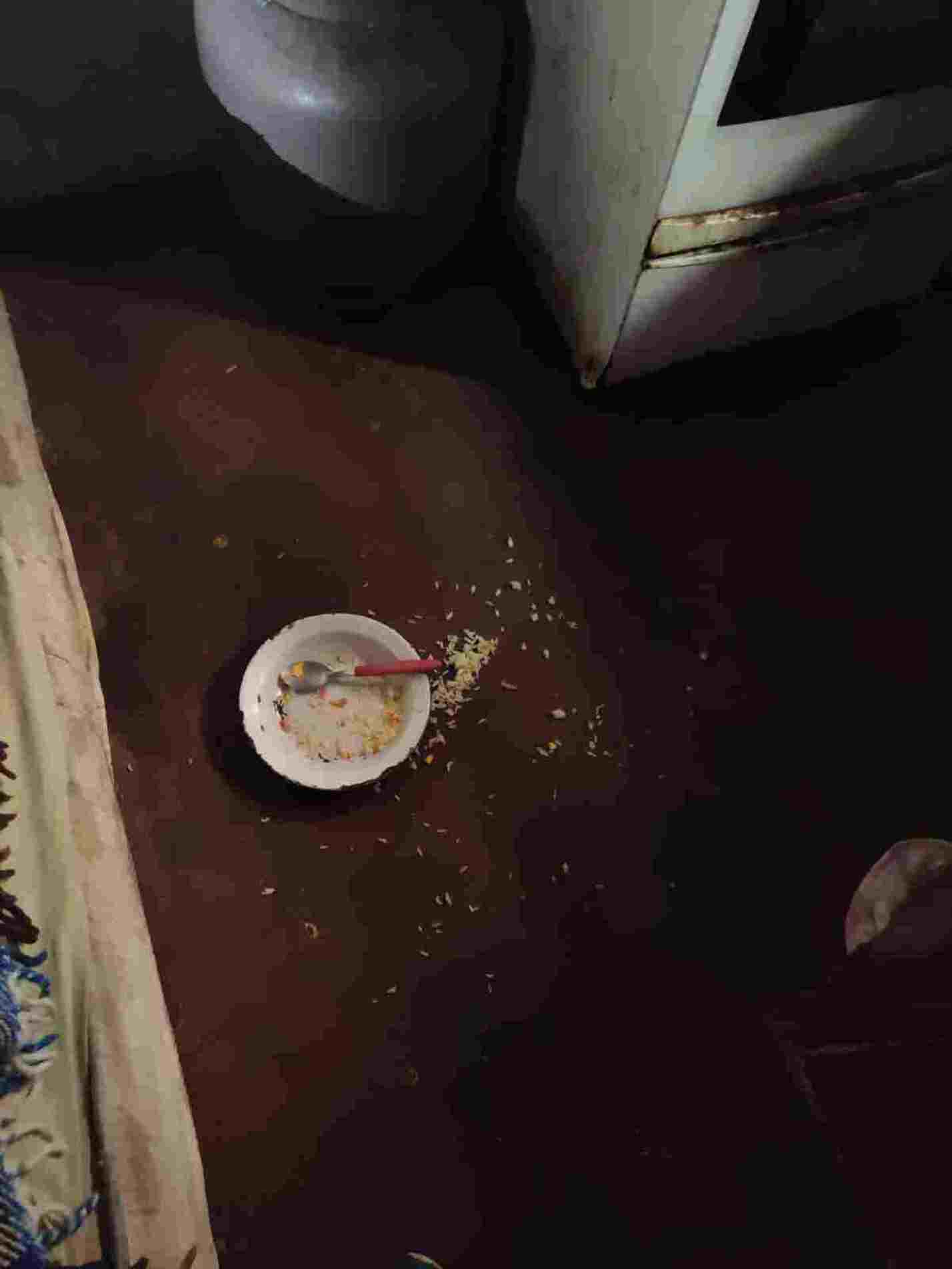 Conforme apurado pelos policiais, os menores chegavam a se alimentar com comida retirada do chão da casa