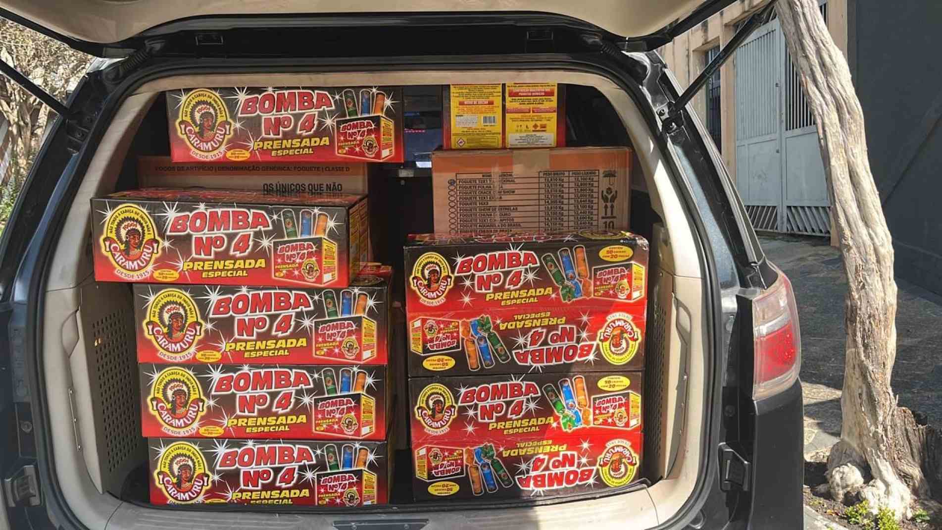 Polícia apreende grande quantidade de fogos armazenados irregularmente em Sorocaba