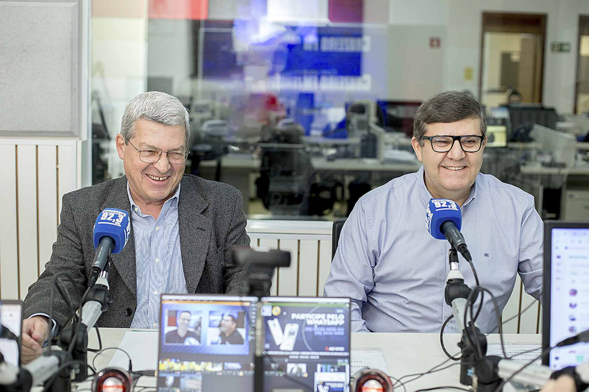 O vice-presidente do Lar Escola Monteiro Lobato, Luiz Henrique Alves e o presidente José Belini