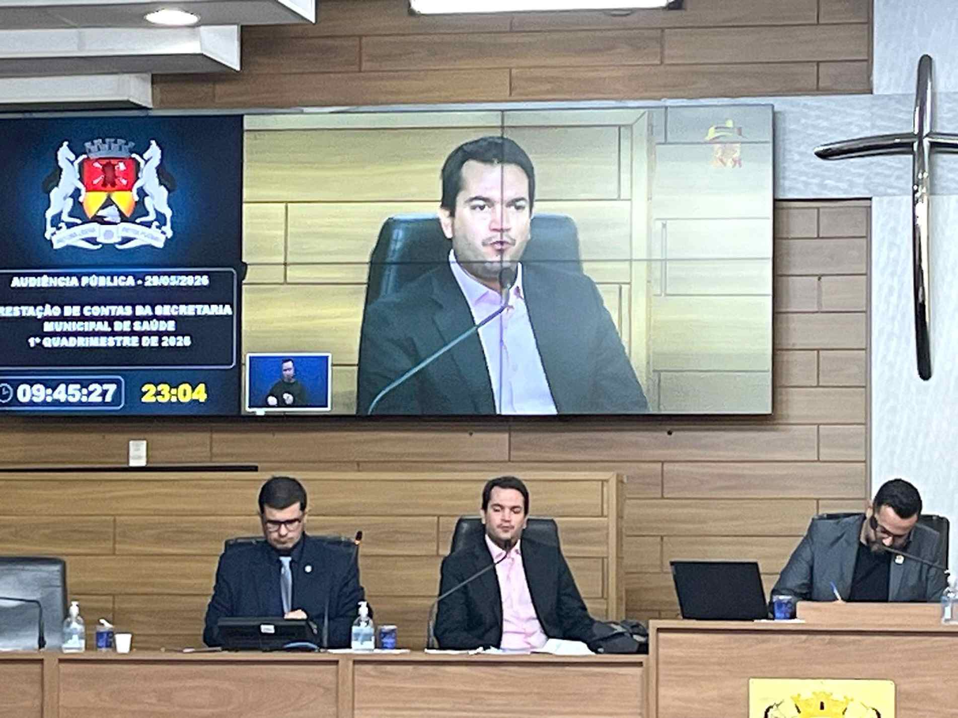 Secretário da Saúde apresentou informações sobre atendimentos e serviços da rede municipal durante audiência pública na Câmara de Sorocaba