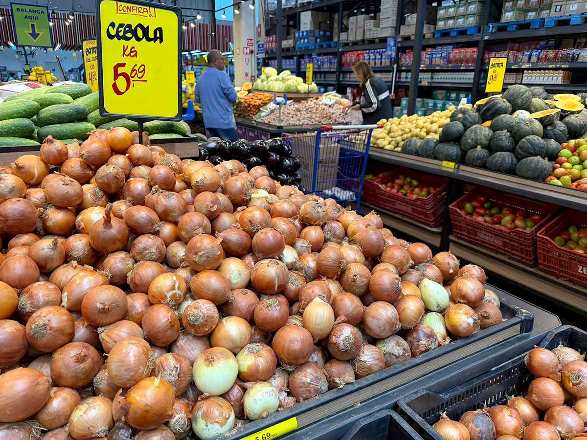 Cebola está entre os produtos que contribuíram para o aumento da cesta básica