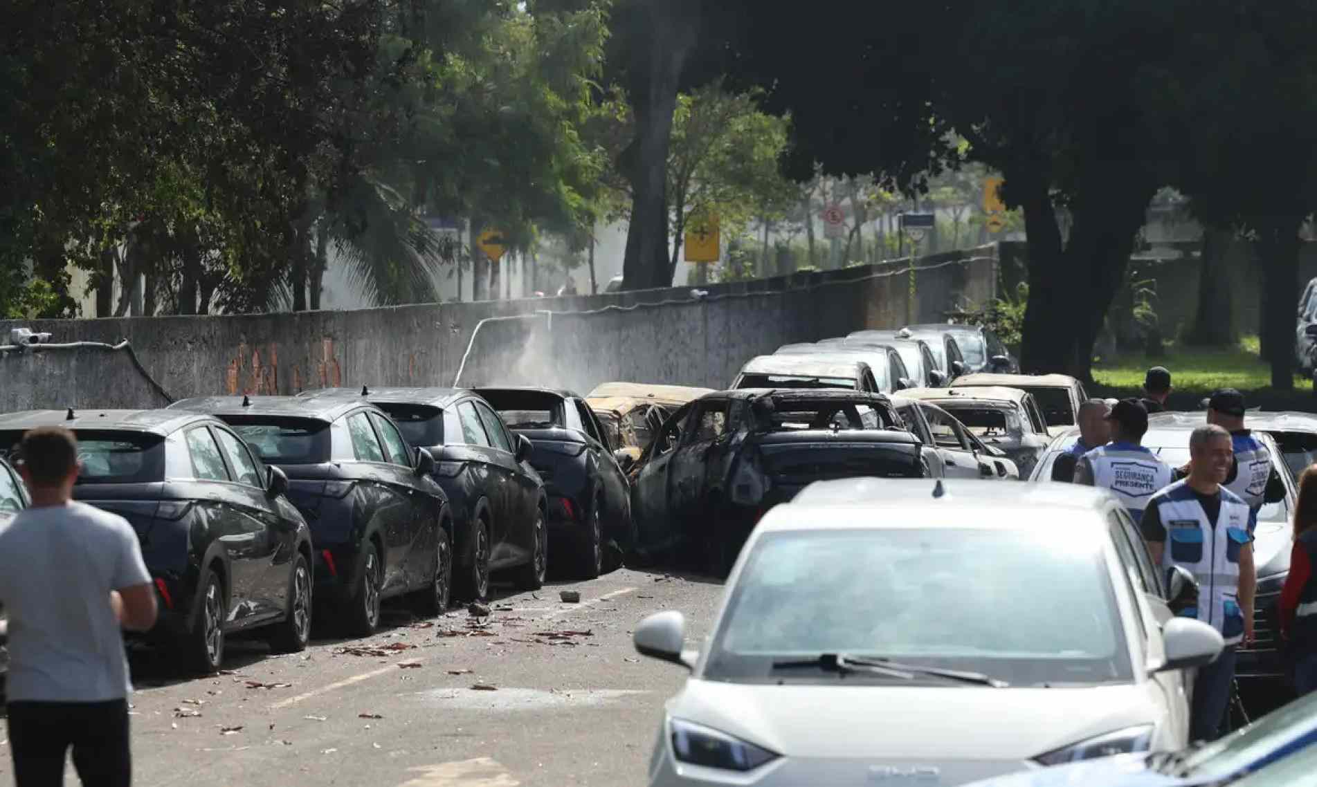 O Corpo de Bombeiros Militar do Estado do Rio de Janeiro foi acionado às 8h59