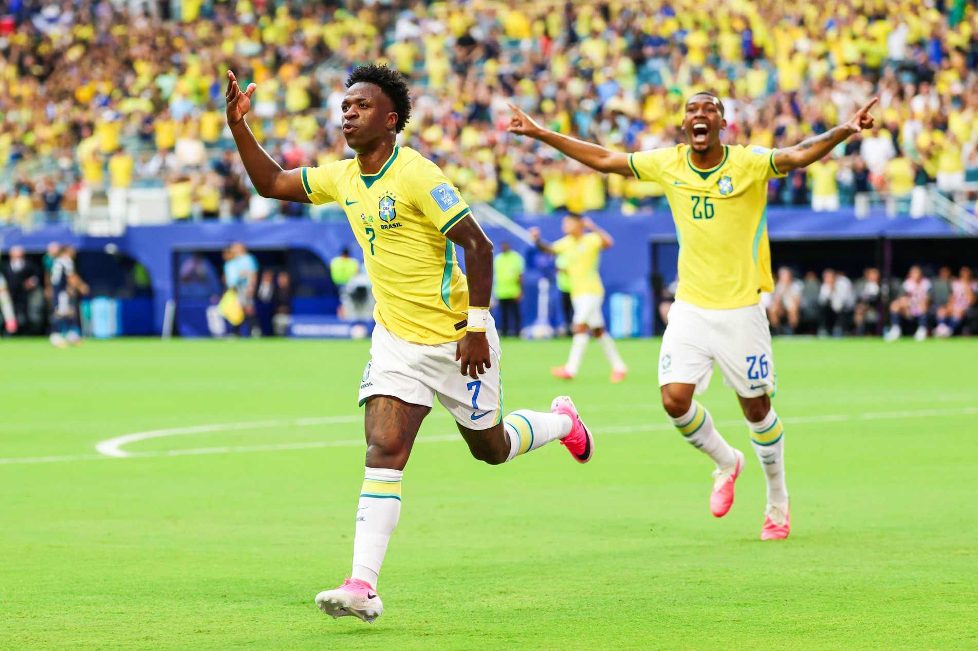 Vini Jr. mais uma vez se destacou na seleção e foi escolhido o melhor jogador 