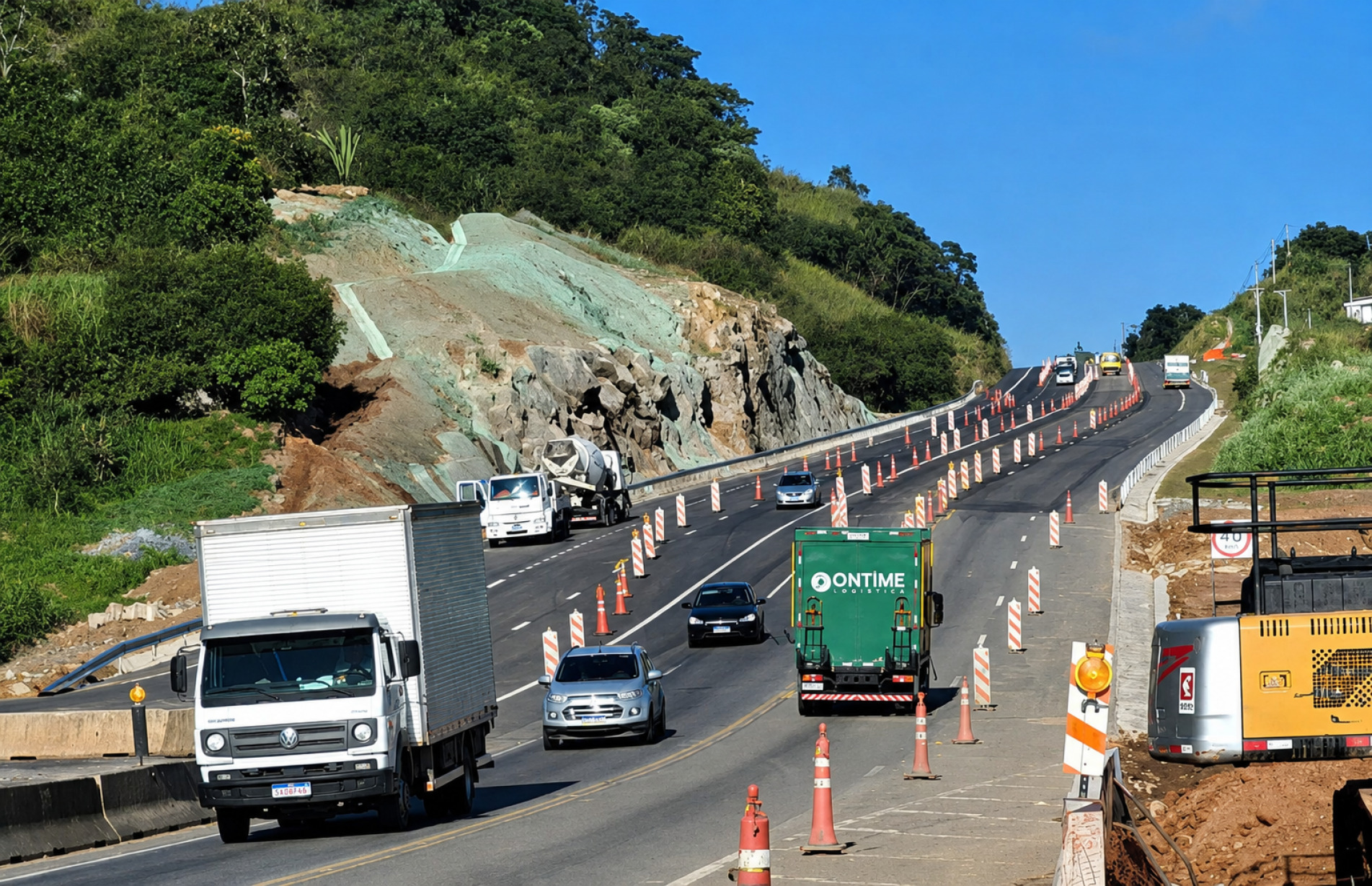 Obras de duplicação de via, Rodovia  Lívio Tagliassachi (SPA-053/280), em São Roque.