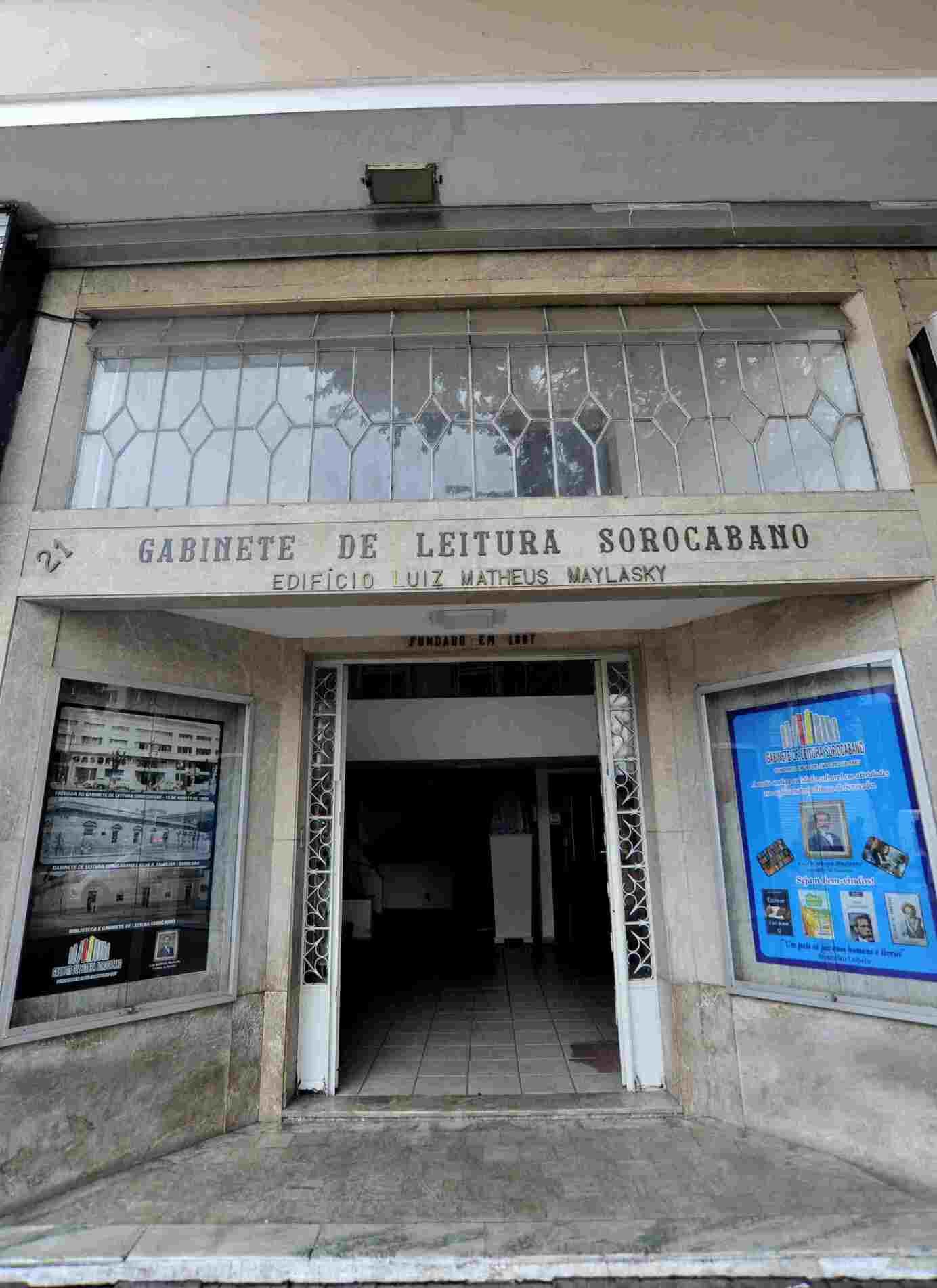 Evento será no Gabinete de Leitura Sorocabano, espaço de cultura da cidade