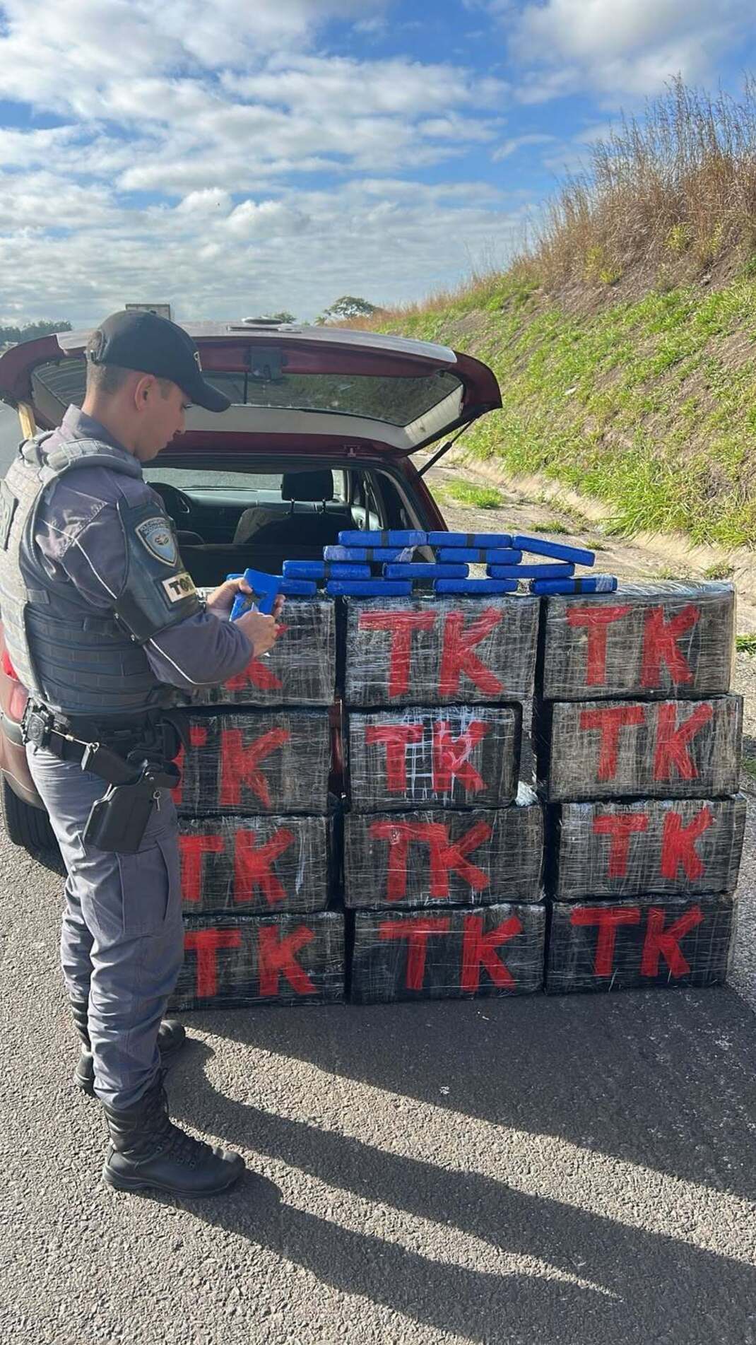 Apreensão de maconha em Porangaba
