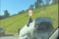 Capotamento na Raposo Tavares em Sorocaba - Imagens cedidas pela Cruzeiro FM
