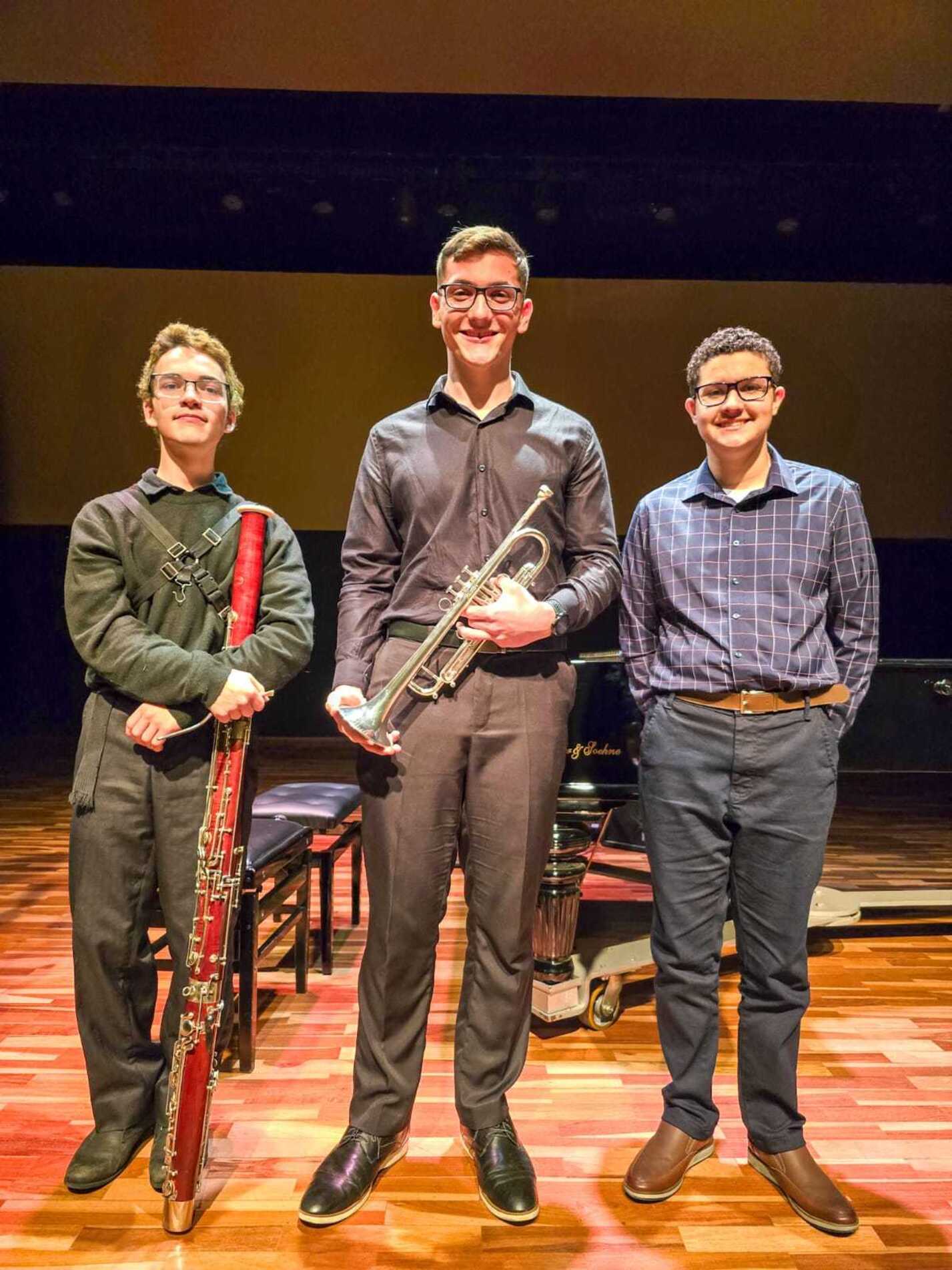 Avançaram à final o trompetista Abner Domine Pinto, o pianista Antônio Toledo Sola Garcia e o fagotista Rhayner Marcondes Barroso
