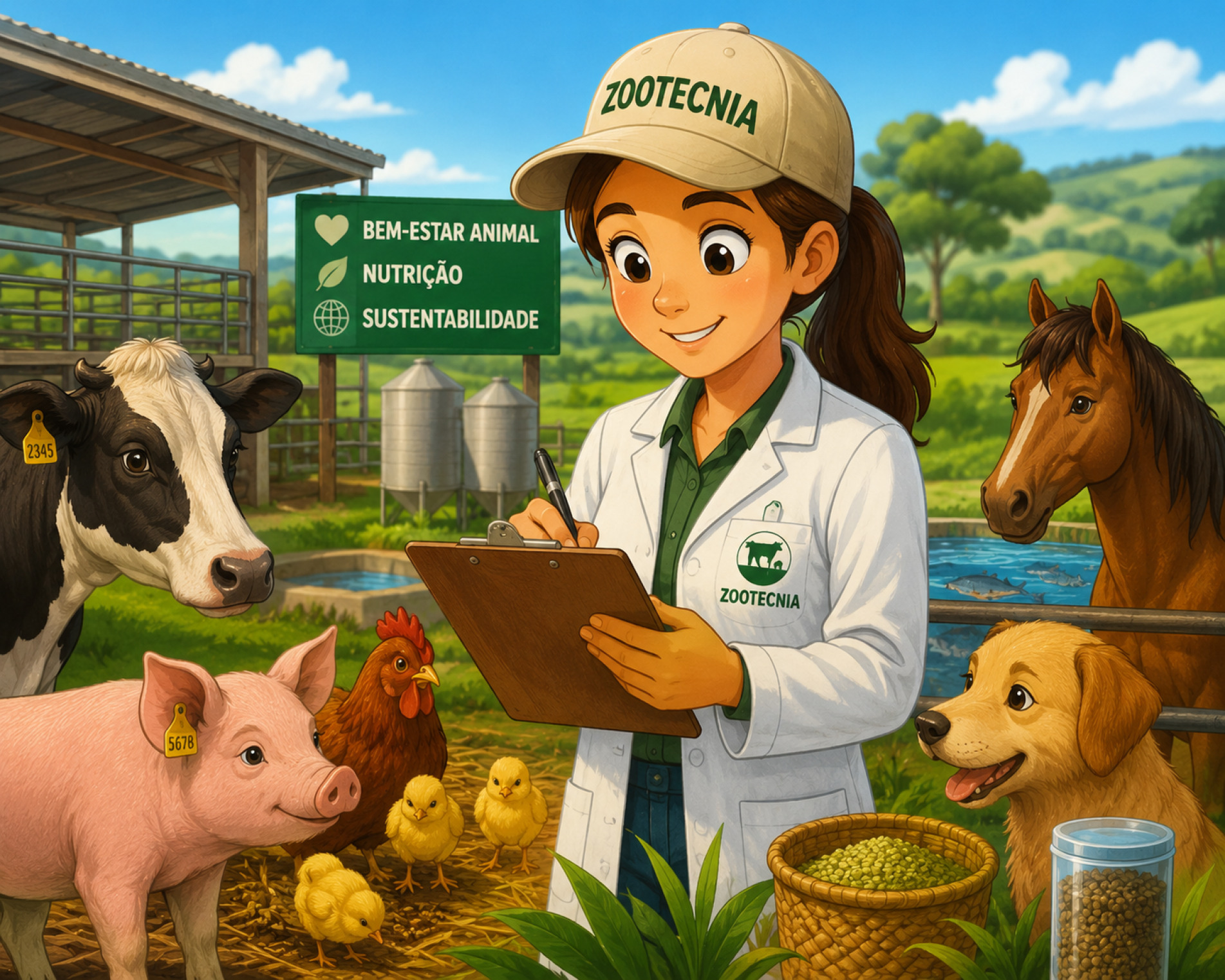 Com ciência, cuidado e amor pelos animais, os zootecnistas ajudam a melhorar a criação, a alimentação e o bem-estar dos animais