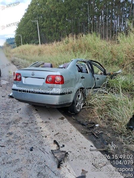 Motorista do automóvel não resistiu aos ferimentos e morreu ainda no local