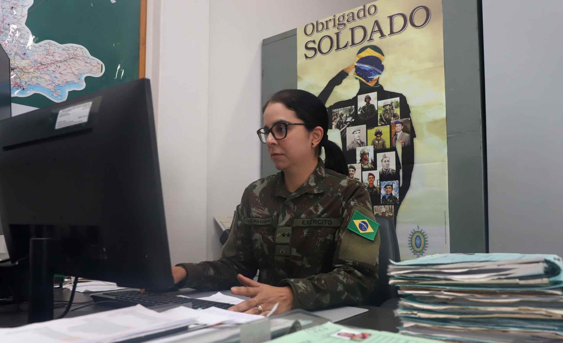 Major Carla Renata Rodrigues Machado, oficial da área de Direito,  ingressou nas Forças Armadas em 2010