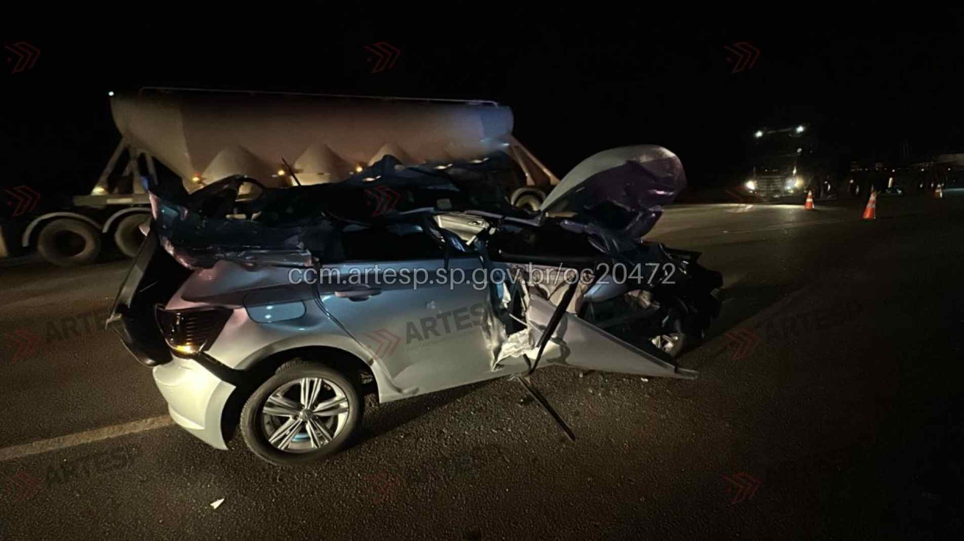 A ocorrência provocou cerca de um quilômetro de congestionamento no sentido capital