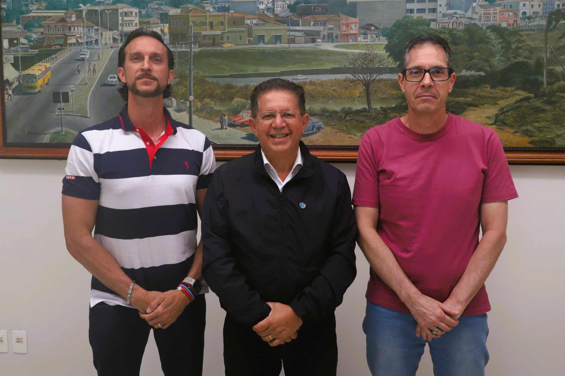 Visita Rafael Militão, Pedro Souza e  Marcos Flório