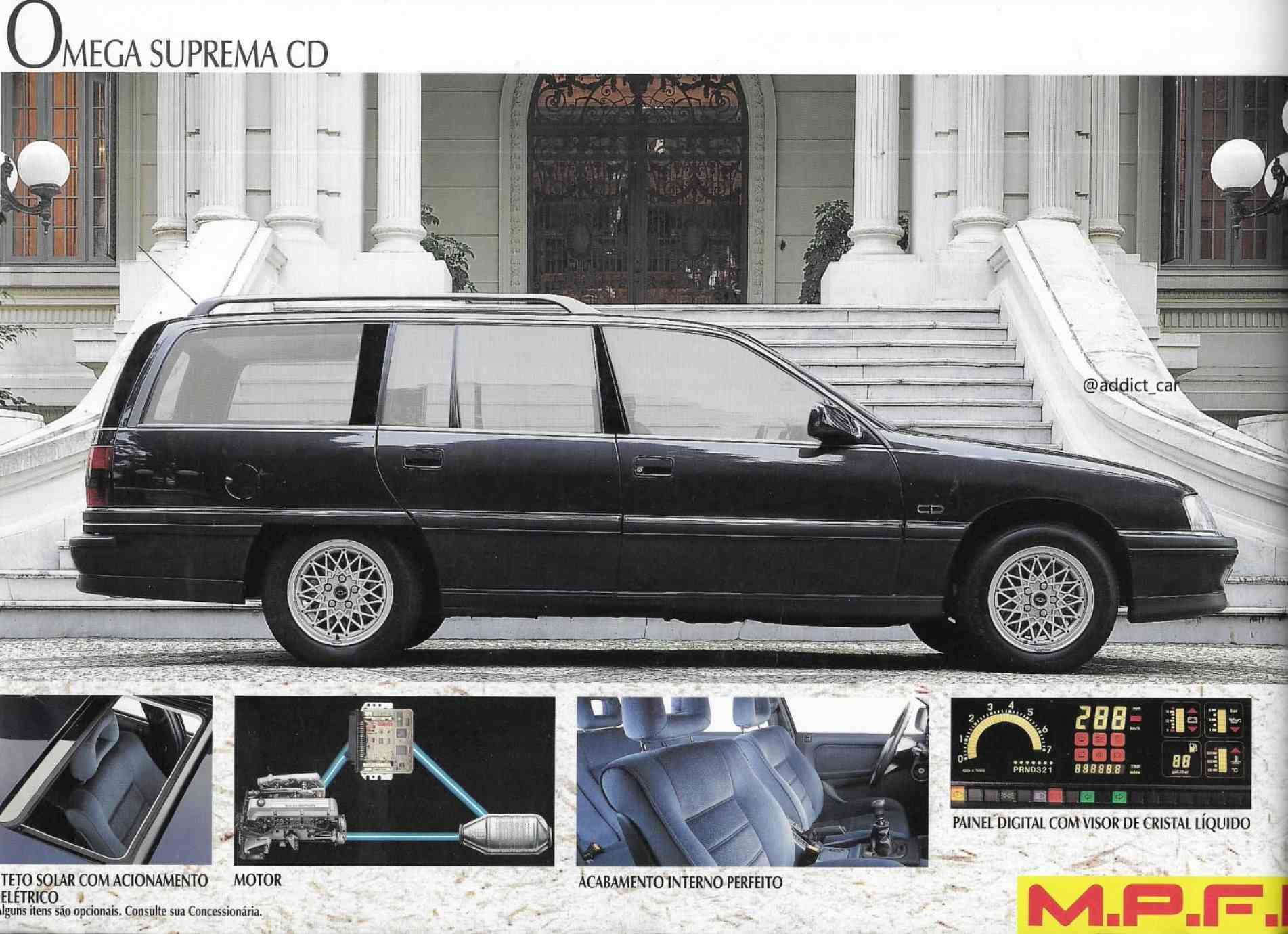 Arte promocional 
do Omega Chevrolet