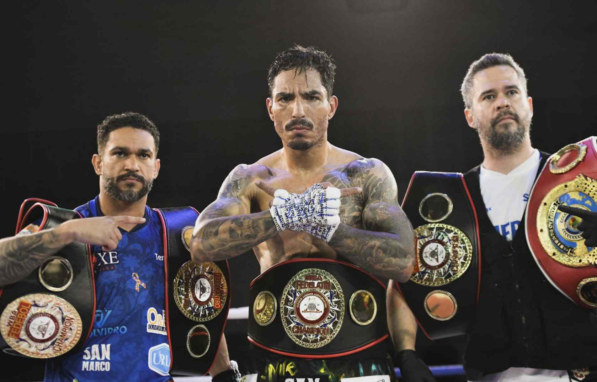 Paulinho Soares, Bruno The Hunta e Thiago Boxing: combate bastante equilibrado