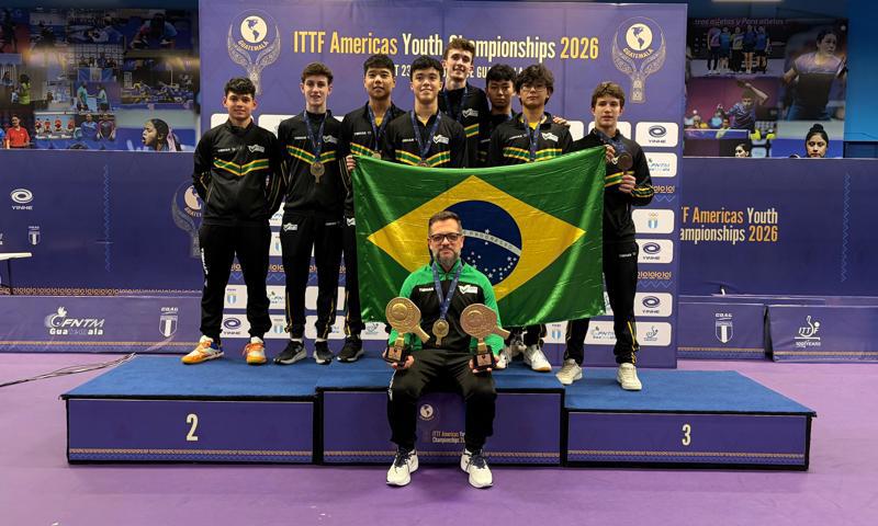 Conquista garantiu ao pa&iacute;s uma vaga por equipes no Campeonato Mundial Juvenil da ITTF