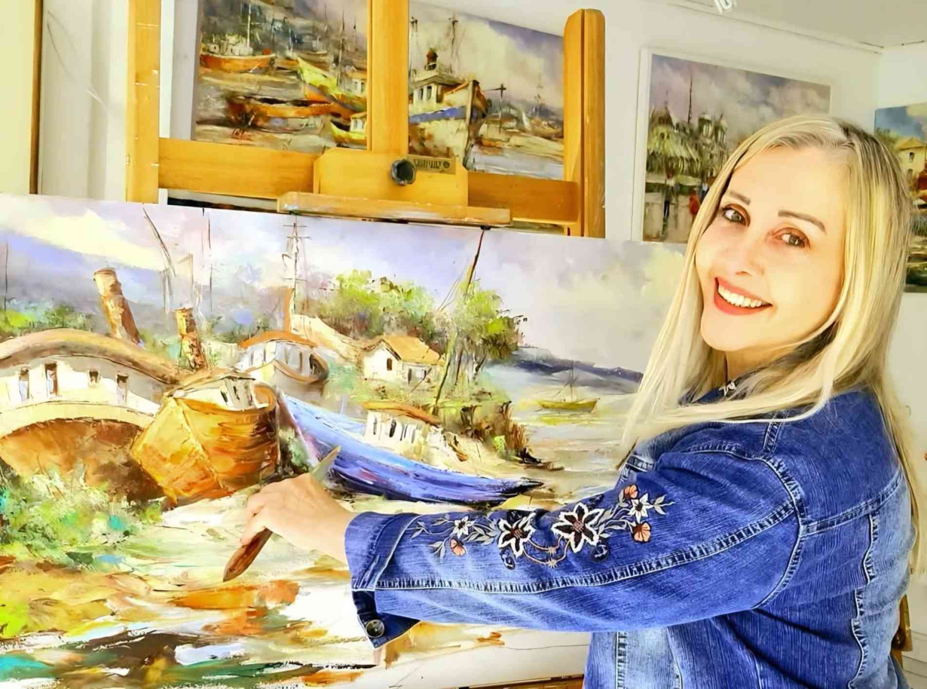 Artista se dedica ao estilo impressionista, explorando em suas telas o contraste entre luz e sombra