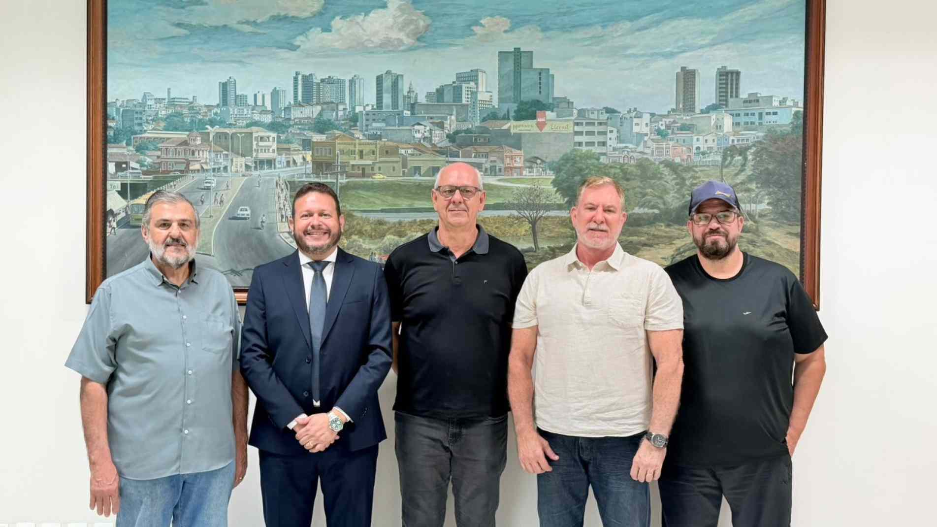 Da esquerda para direita, Ivo Perez, Anderson Machado, Roberto Alarcon, Gilson Sanches e Marcelo Montes