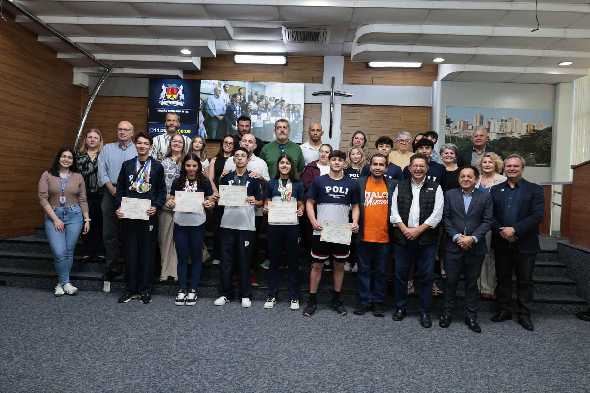 Estudantes receberam votos de congratulações 
