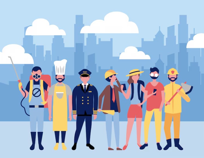 Ilustração sobre o trabalho