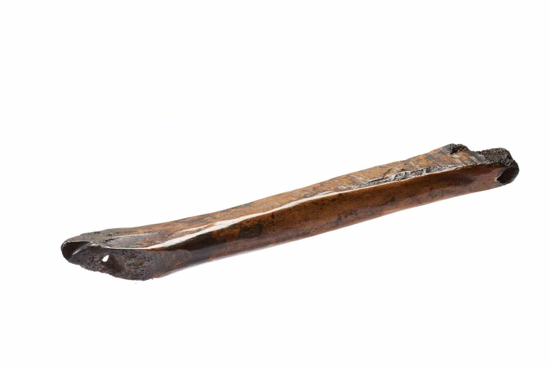 Patim medieval feito de osso, preservado pelo
London Museum, na Inglaterra