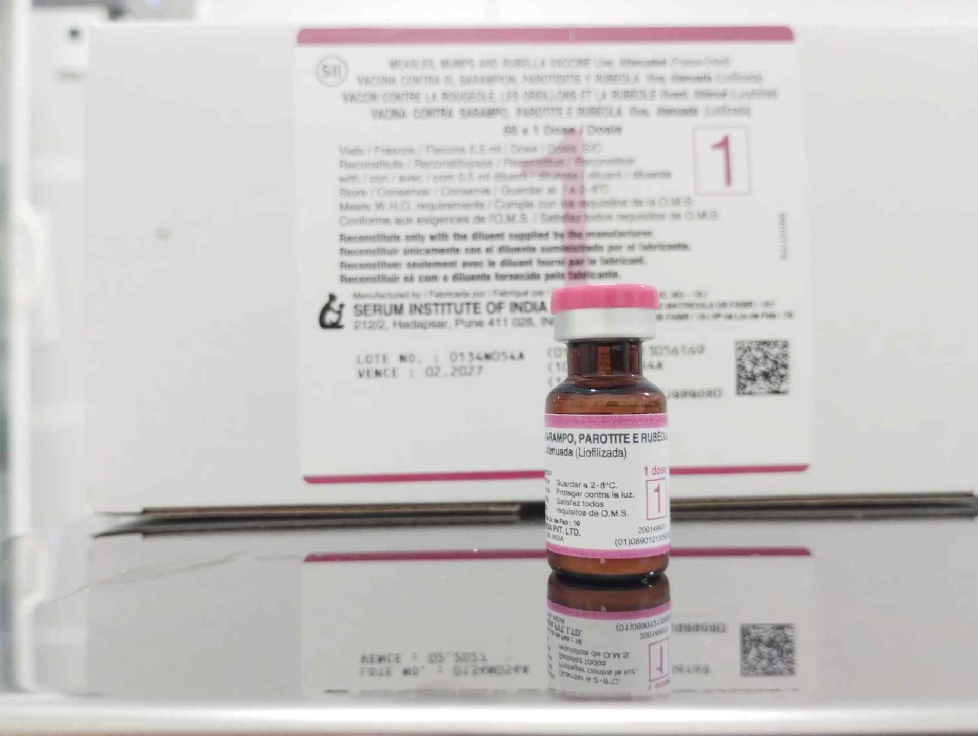 Imunizante utilizado é a tríplice viral, que também protege contra caxumba e rubéola