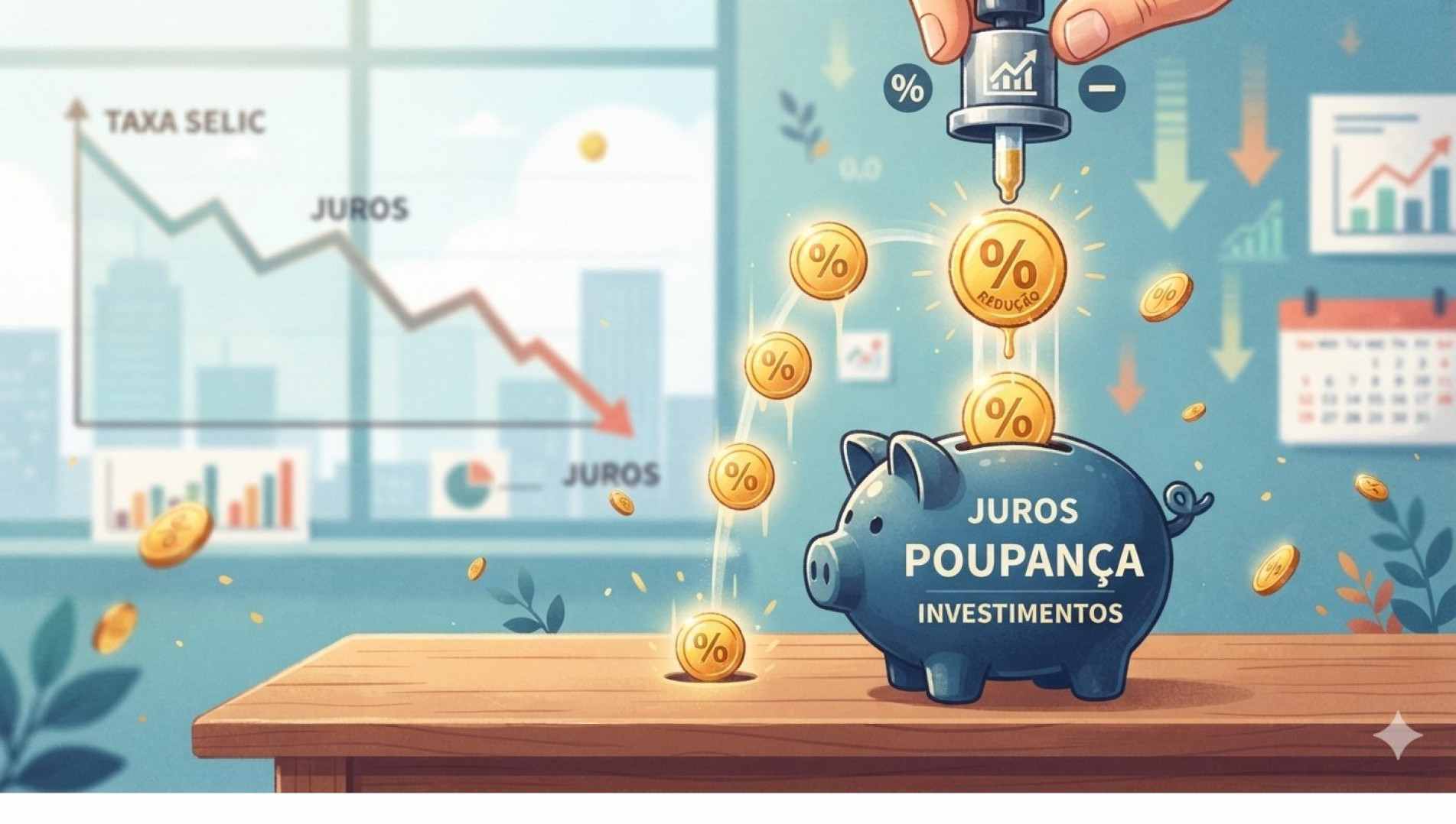 Juros caem a conta-gotas