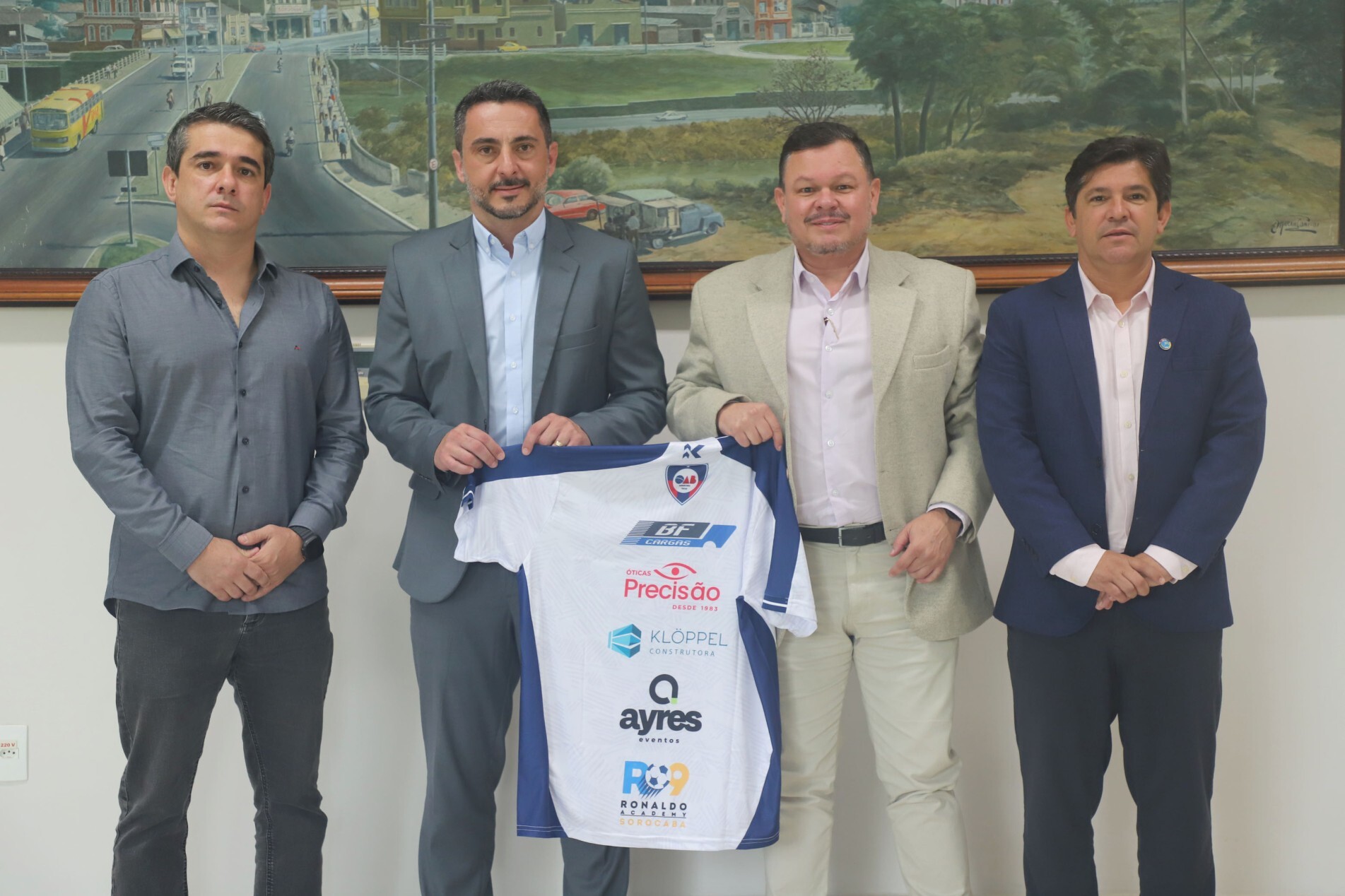 Da esquerda para a direita: Thiago Christian Flório Lima, Sérgio Ferreira, Renato Roza e Vitor Hugo Mosca Tavares