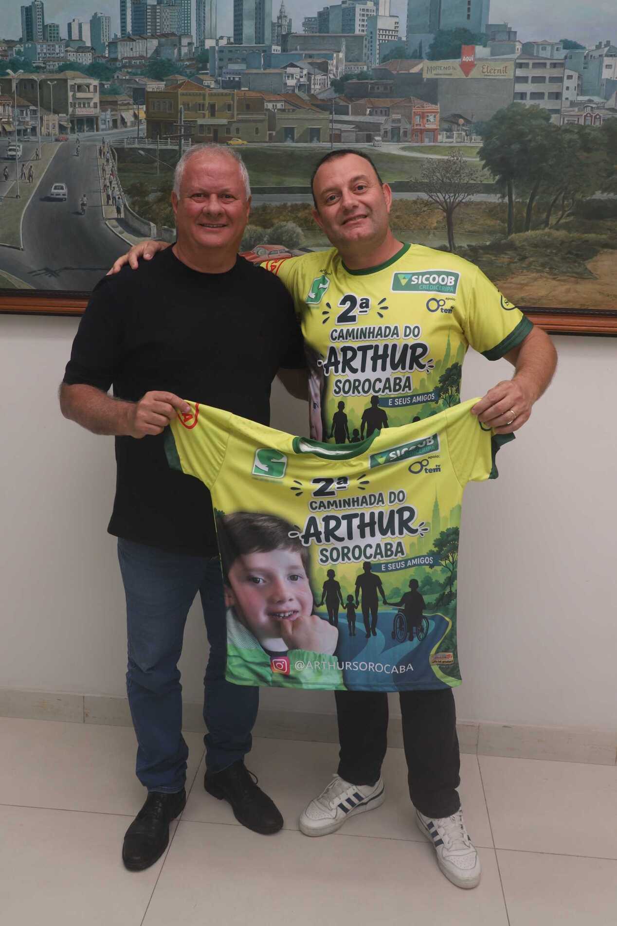 Rubens Cury Basso, diretor editorial da FUA,e Josias de Lara, pai de Arthur