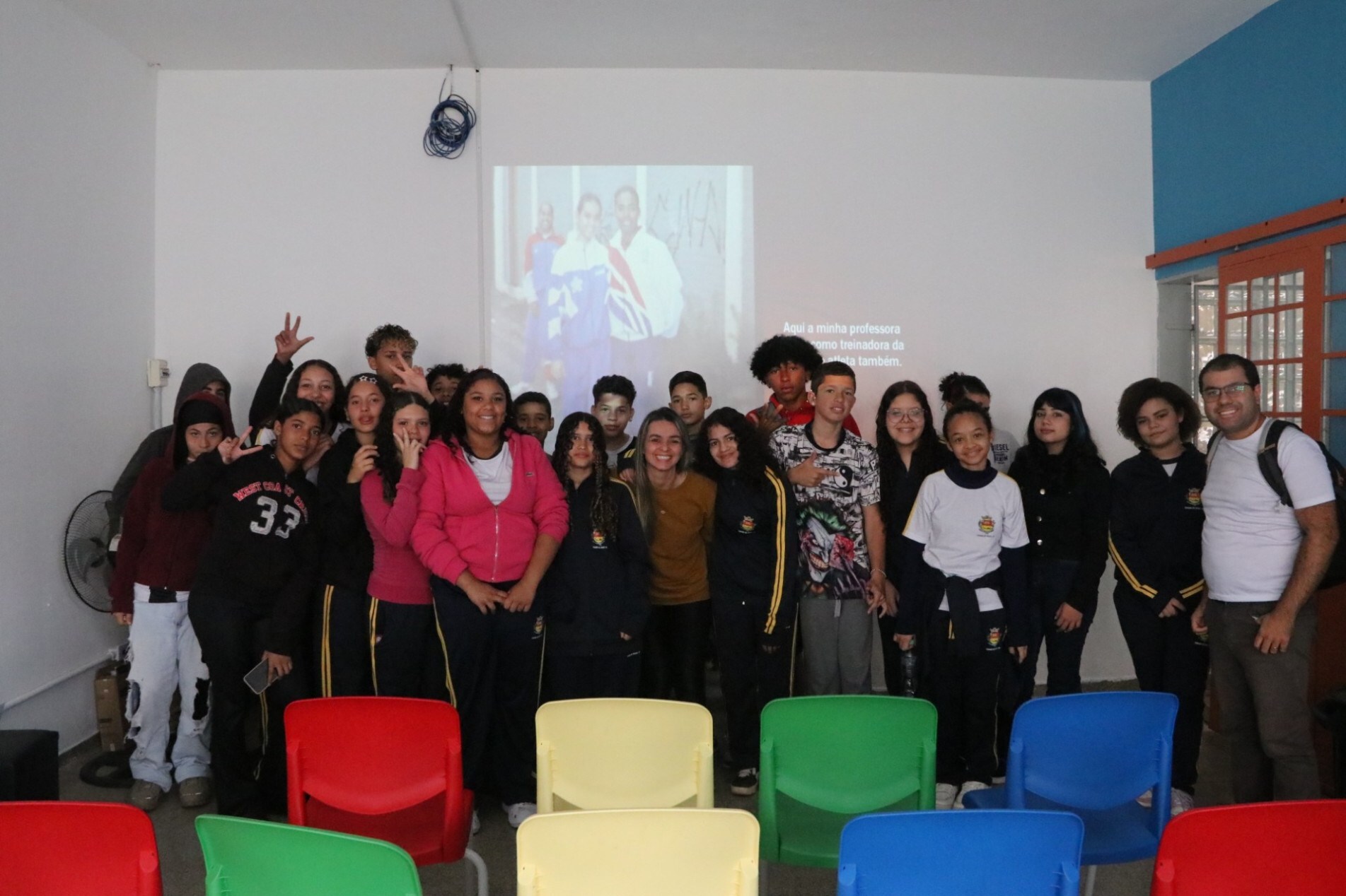Palestra também teve como objetivo incentivar crianças e adolescentes a enxergarem o esporte para além da atividade física