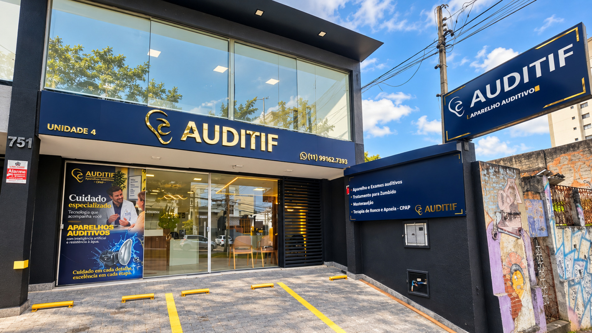 Fachada da nova unidade Auditif em Sorocaba