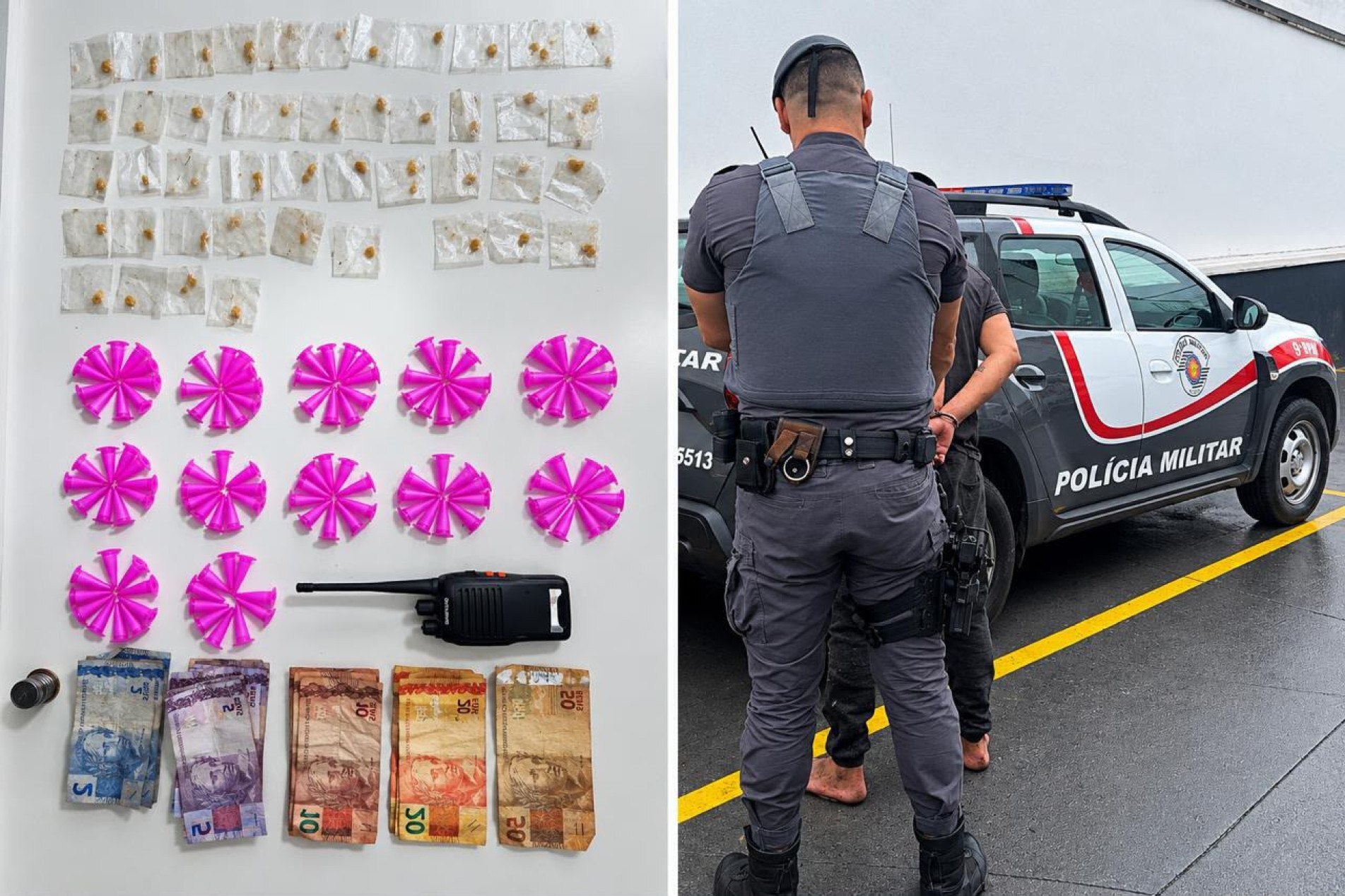Homem é preso com cocaína e crack no Jardim Itanguá