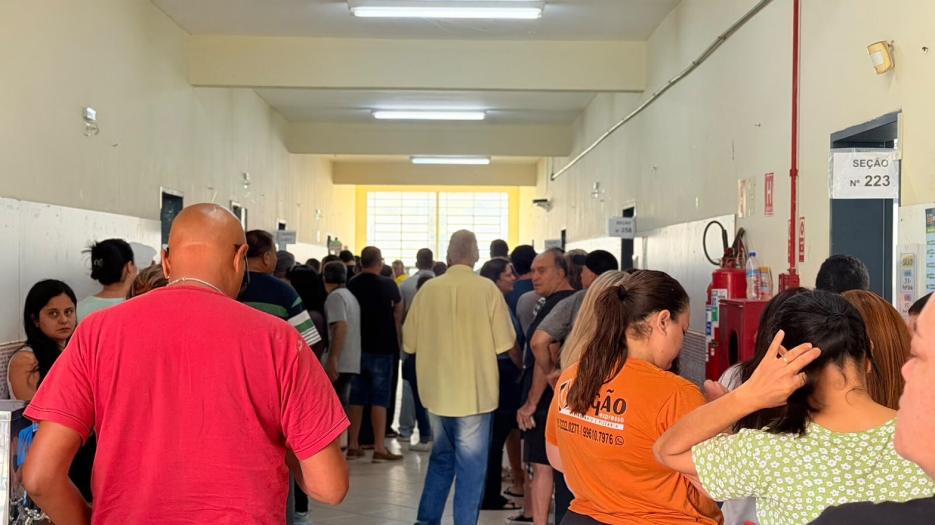 Fila varia de acordo com a seção