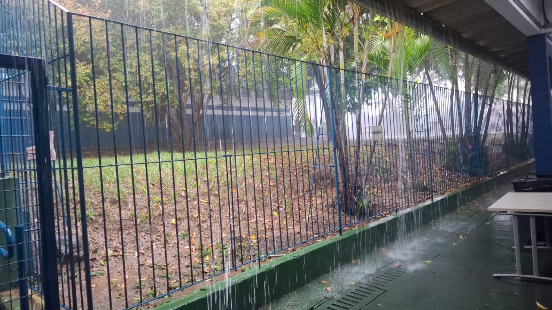 Temporal registrado na Escola Estadual Baltazar Fernandes