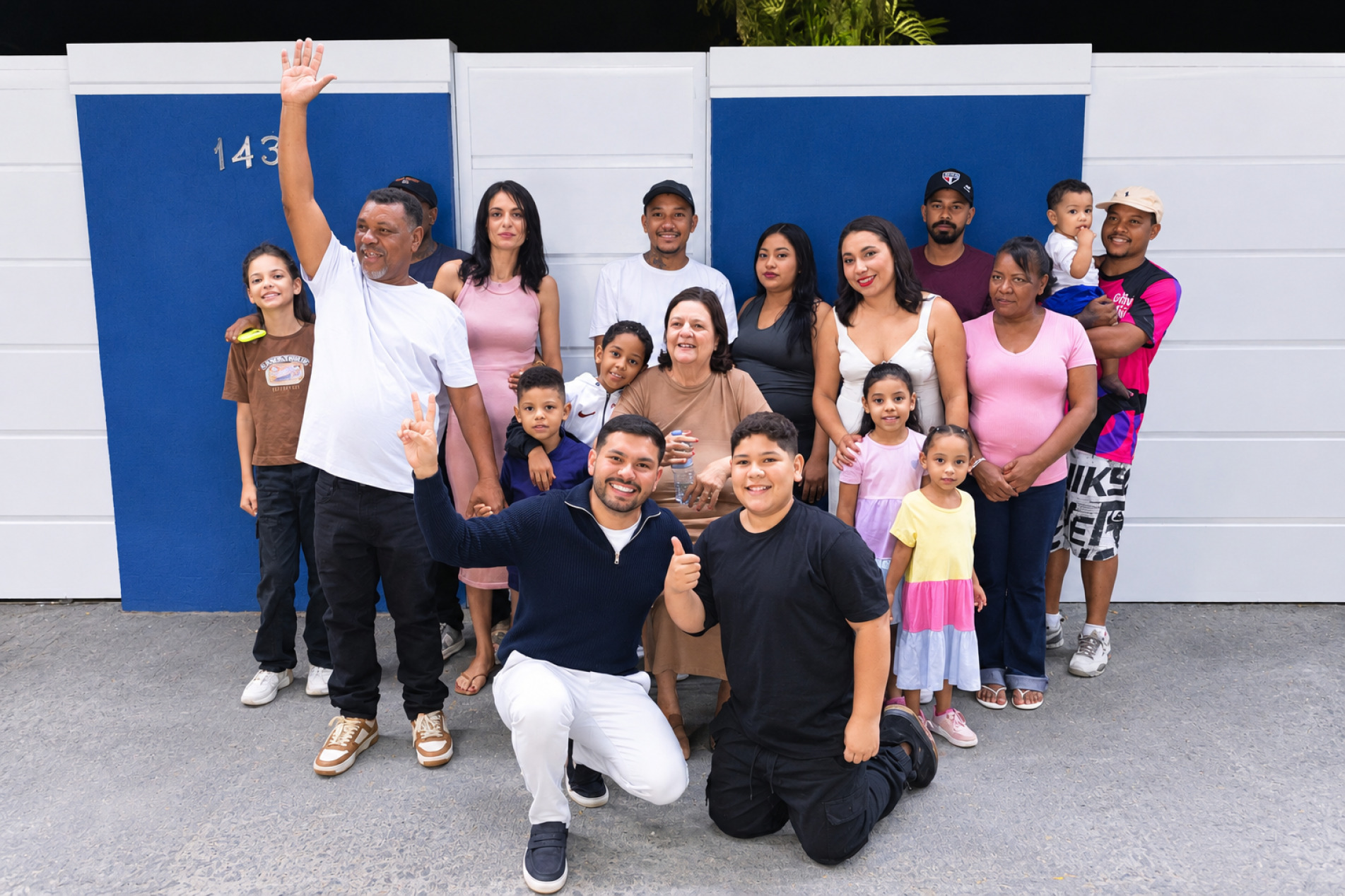 Guilherme recepcionou Pedro e sua família