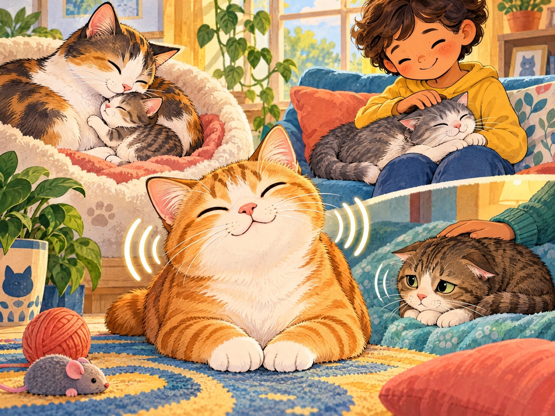 O ronronar é uma forma de comunicação dos gatos e pode aparecer tanto em momentos de tranquilidade quanto de medo ou desconforto