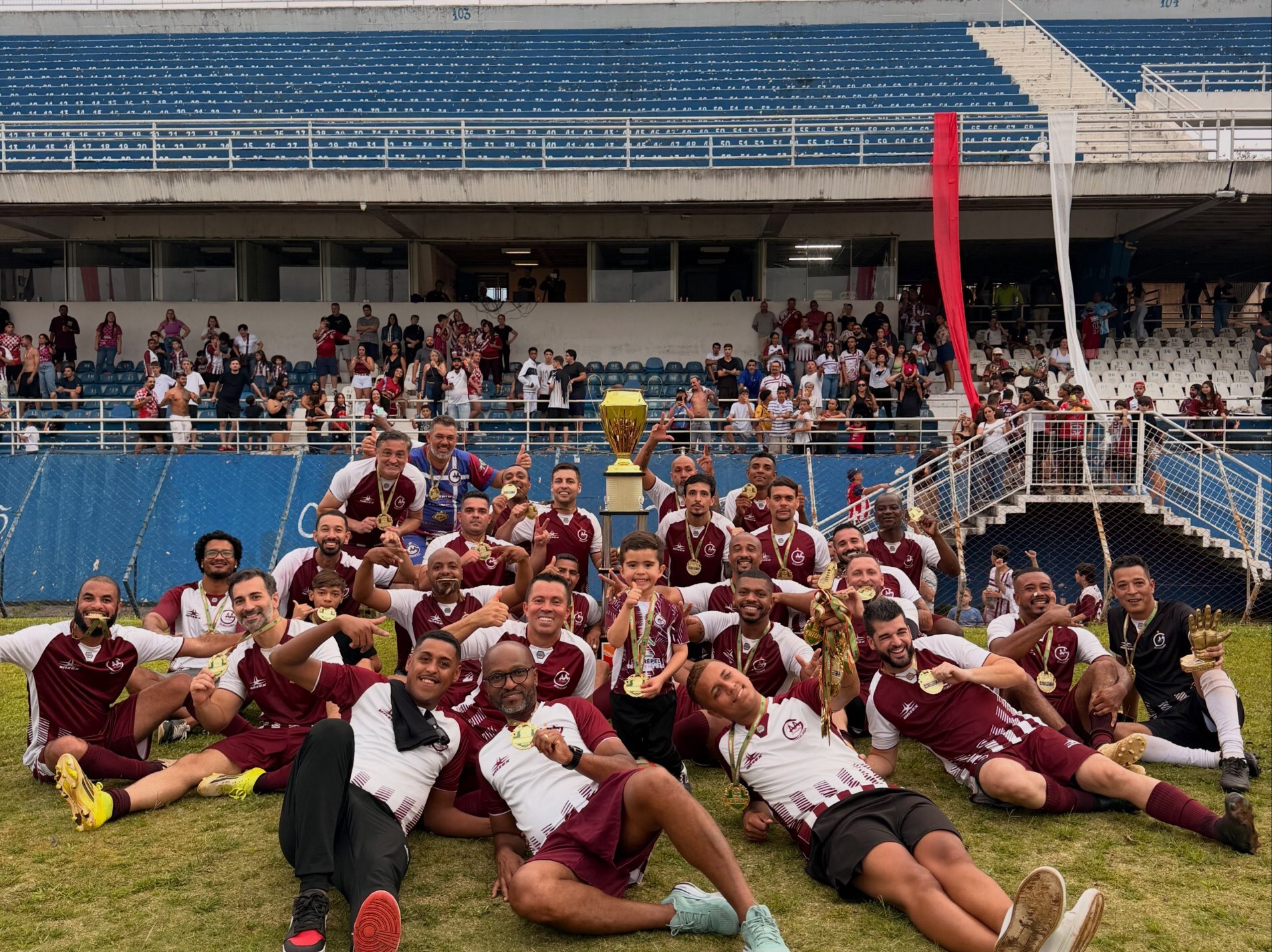 Com gols de Carlão e Marquinho a equipe construiu a vantagem para garantir a conquista