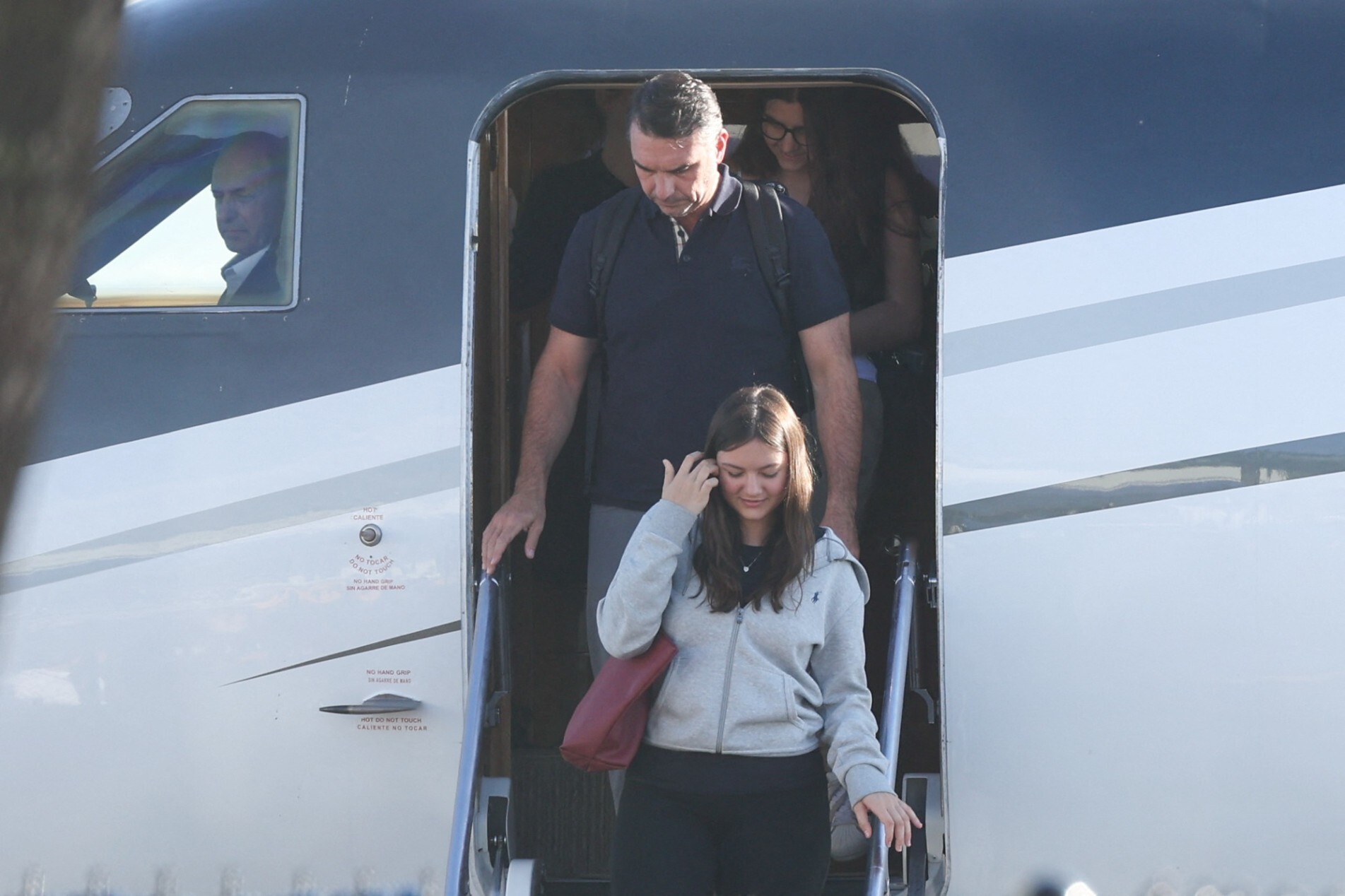 Flávio e esposa viajaram para os EUA em jato fretado