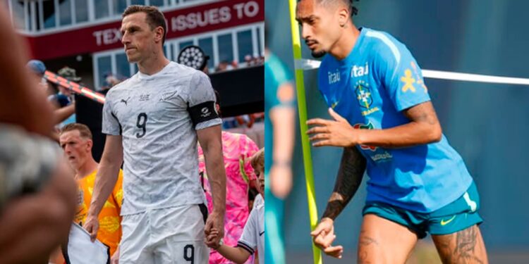 Enquanto Chris Wood, destaque da Nova Zelândia, ganha R$ 2,3 milhões, Raphinha recebe muito mais